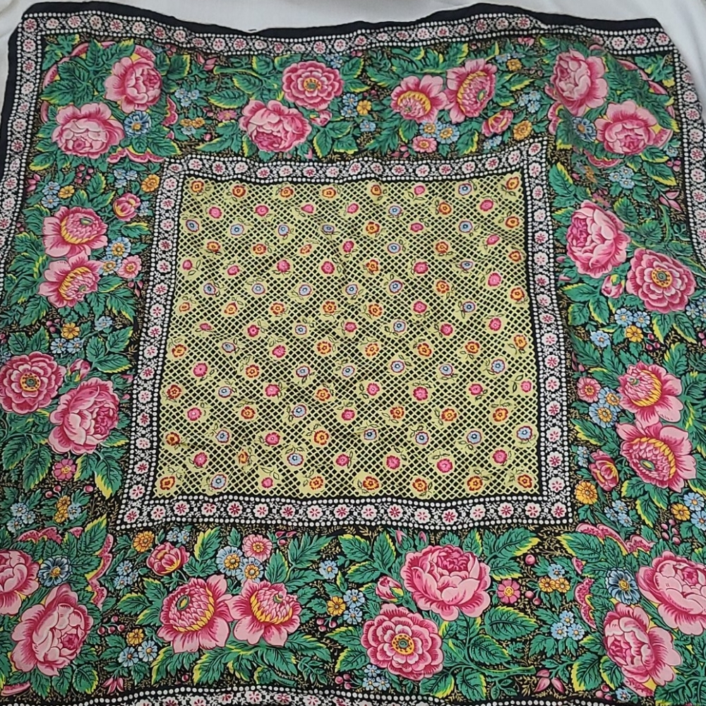 Vintage Silk Scarf - Picture 3 of 6
